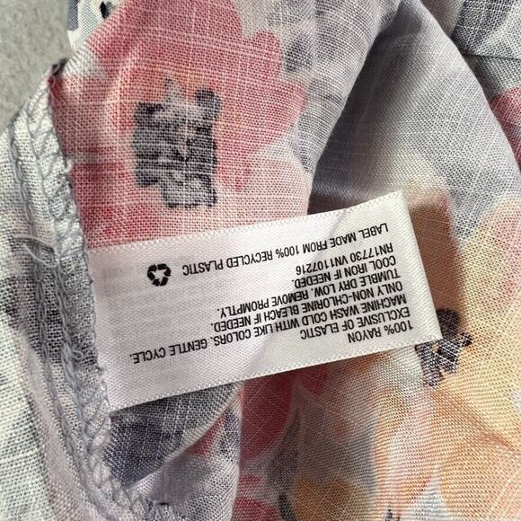 Isabel Maternity Dress Womens Size L Ruffle Sleeve Smocked Floral Maxi Tiered - Picture 9 of 11